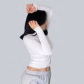 White pearl basic top